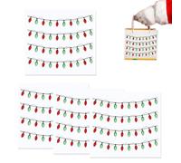 Autocollants lumineux de Noël - Autocollants de bricolage à paillettes - Design 3D de bordure de pierres précieuses - Décorations lumineuses festives - Décorations autocollantes créatives pour pages