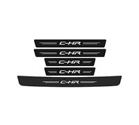 Autocollants lumineux de protection de seuil de seuil de porte de voiture compatibles avec le logo Toyota CHR C-HR 2016 2017 2018 2019 2021 2022 (Color : 5pcs)