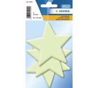 Autocollants lumineux HERMA HOME "Grandes étoiles" 1 feuille à 3 autocollants