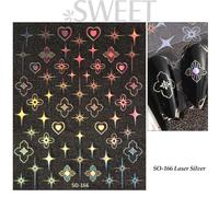 Autocollants M¿¿Talliques Argent¿¿S En Forme De Flamme Pour Ongles",Ligne Ondul¿¿E Ray¿¿E,Motif Tribal,Tatton De Feu,Holographique 3d,D¿¿Coration Des Pointes De Manucure,"Jisw-T - Type So-166 Laser Si