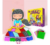 Autocollants Magiques Scintillants Ciel Étoilé Coloré, Autocollants De Transfert, Jouets Pour Enfants De La Maternelle, Puzzle D'Artisanat D'Art