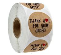 Autocollants Merci De Soutenir Mon Entreprise, 50 À 500 Pièces, Étiquettes Rondes, Artisanal, Pour Petite Boutique