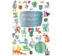 Autocollants métalliques - Chevaliers et dragons