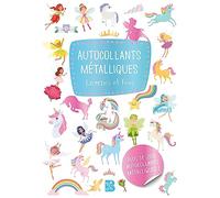 Autocollants métalliques - Les fées & les licornes