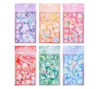 Autocollants Mignons - 6 Feuilles Autocollantes Colorées Et Mignonne s,Décalcomanies Bulles Pour Scrapbooking Filles - Pour Albums Étuis De Téléphone Carnets Bouteilles D Eau Anniversaire Noël Fête D