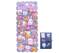 Autocollants mignons de guimauve 3D-23x9.5cm en caoutchouc souple, autocollants de fesses d'animaux, dessin animé DIY | Autocollant de planificateur de thème de voiture pour, décoration de Jou