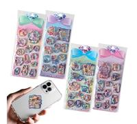 Autocollants mignons | Étiquettes imperméables pour smartphone | Autocollants à paillettes imperméables avec paillettes - Pour cahier d'école, anniversaire, enseignant, récompense en classe
