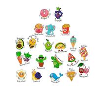Autocollants Mignons | Motif À Jeux De Mots Dessin Animé Nourriture Et Animaux | 800 Pièces Autocollants Assortis Décoration Motivante Pour Bébés Garçons Adolescents