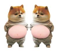 Autocollants mignons pour chiens - Lot de 2 autocollants 3D amusants réutilisables DIY - Autocollants 3D DIY et fournitures de scrapbooking - Pour bureau, école, salle de classe, travaux manuels