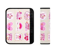 Autocollants mignons pour la Saint-Valentin, housses de ceinture de sécurité confortables, accessoires pour toutes les saisons, ceinture de sécurité de voiture confortable
