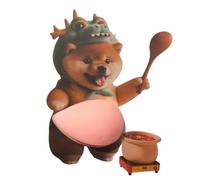 Autocollants Mignons,Stickers Souples en Silicone 3D Ventre de Chien - Décalcomanies pour Gourde et Bouteille d'Eau | pour Journal Carnet Cahier Fournitures Scolaires Valise Ordinateur Portable