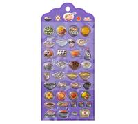 Autocollants mignons sur le thème de la nourriture | Décalcomanies Adhésives 3D pour Scrapbooking | Autocollants | pour Décoration Classe, Mur Anniversaire, Ordinateur, Gourde, Téléphone, Skateboard