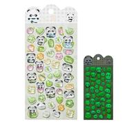 Autocollants Mini Mignons | 3D Imperméables, Brillent dans le Noir, Idéaux - Cadeaux Fête, Stickers Récompense | pour Cahiers, Tablettes, Gourdes, Récompense Scolaire, Créatif