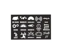 Autocollants Motifs Autocollants Pour Boutons De Commande De Voiture Universels Autocollants Créatifs Pour Tableau De Bord Et Console Décorations Intérieures(White Black)