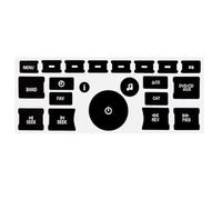 Autocollants Motifs Compatible Avec Silverado Pour LT Pour LTZ 2007-2013 Autocollants Noirs Pour Intérieur Voiture Autocollant Réparation Bouton Commande Climatisation Chauffage(21pcs)