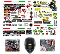 Autocollants Moto - Lot de 3 Stickers De Course, Vinyle Résistant Aux Intempéries Pour Motos, Vélos, Bicyclettes Et Casques
