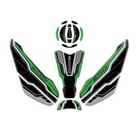 Autocollants Moto pour Protection Latérale De Réservoir, Autocollants Imperméables pour Kawasaki pour Z500 (2024) Autocollant De RéServoir(Vert,X-1)