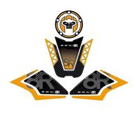 Autocollants Moto pour Suzuki GSX 8R GSX-8R GSX8R 2024, Protection Latérale pour Réservoir D'essence, Genouillères, Tapis De Traction AntidéRapants RéServoir(Or,X-1)