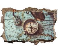 Autocollants Muraux 3D Art Effet Spécial Vue à L’extérieur du Mur Fissuré Décalcomanies Murales Décoratives Amovibles en Vinyle Bricolage Tatouage Mural pour Enfants, 50x75cm