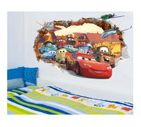Autocollants muraux 3D Cars - Poqiang - Enfants - PVC - 50x70cm