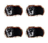 Autocollants muraux 3D effrayants réalistes pour Halloween, créatures sombres sanglantes, décoration pour murs, salon, fête d'horreur