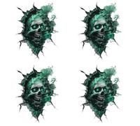 Autocollants muraux 3D effrayants réalistes pour Halloween, créatures sombres sanglantes, décoration pour murs, salon, fête d'horreur
