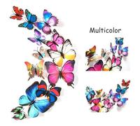 Autocollants Muraux 3d En Pvc, 12 Ppièces/Lot, Autocollants Muraux Pour Bricolage, Affiche De Décoration Pour La Maison, Pour Chambres D'enfants