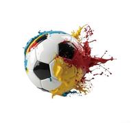 Autocollants muraux 3D en vinyle imperméable et résistant à l'usure pour chambre de garçon et salle de jeux Motif football Breaking 32 x 25 cm