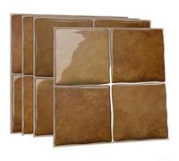 Autocollants muraux 3D imperméables en vinyle pour décoration de dosseret de cuisine avec look géométrique vintage (D-PBS3)