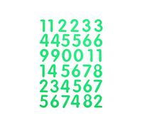 Autocollants muraux 3D phosphorescents avec chiffres et lettres anglaises amovibles fluorescents