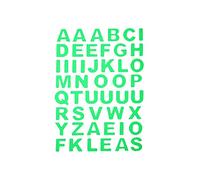 Autocollants muraux 3D phosphorescents avec chiffres et lettres anglaises amovibles fluorescents
