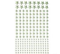 Autocollants muraux 3D phosphorescents en PVC vert fluo en forme d'étoile à cinq branches - Différentes tailles pour chambre à coucher - Vert étoilé