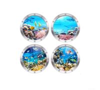 Autocollants muraux 3D pour décoration d'intérieur dans la salle de bain, la chambre à coucher, la cuisine et le couloir avec vie marine (3)