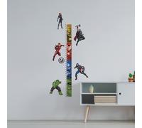 Autocollants muraux adh sifs pour tableau de croissance RoomMates RMK5198GC, bleu, rouge et noir