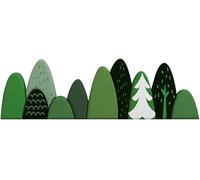 Autocollants muraux anti-collision, rembourrage mural en polyuréthane, panneaux 3D, rembourrage de coussin pour chambre d'enfant, motif arbres verts