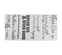 Autocollants muraux avec citations de motivation en anglais pour décoration de salon et salle de classe, fabriqués en PVC