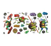 Autocollants muraux d coller et coller, personnages des Tortues Ninja : Mutant Mayhem, par RoomMates RMK5442SCS