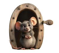 Autocollants muraux d'animaux mignons, souris d'animaux imprimés - Stickers muraux de dessin animé, autocollants muraux mignons | Autocollants muraux autocollants autocollants auto-adhésifs dans le