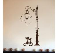 Autocollants Muraux De Deux Chats Drôles, Peinture Décorative Pour Salon Chambre À Coucher, Décorations De Chambre D'enfants