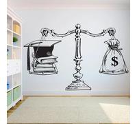 Autocollants muraux de livres citations pour l’éducation scolaire autocollants muraux de la bibliothèque de la salle de lecture décorations de librairie fresques d’art motivant