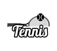 Autocollants muraux de sport de tennis nasium Art Decor Vinyle Autocollants muraux modernes Décoration de la maison pour chambre d'adolescent Salle de classe d'école-S-32x57cm-Black