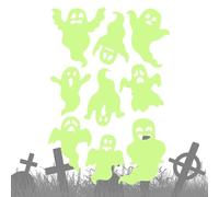 Autocollants muraux d'Halloween brillants - Autocollant de fenêtre yeux brillants dans le noir - Fournitures de fête à la maison de décoration d'Halloween, autocollants de fenêtre de décalcomanies mur