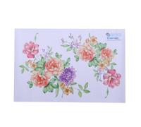 Autocollants Muraux En Fleurs De Piivoine 3d, Étiquette Adhésive Imprimée En Vinyle, Pour Tabouret De Toilette, Réfrigérateur, Garde-Robe, Décoration De Salle De Bain