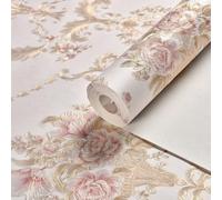 Autocollants muraux en forme de fleur 3D pour transformer n'importe quelle lisse en un beau fond (53 cm x 3 m 713-Rose)