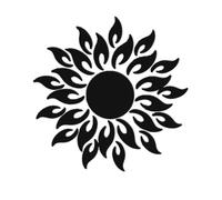 Autocollants Muraux En Forme De Fleur De Soleil, Nouveau, Pour Salon, Chambre À Coucher, Salle De Bains, Décor Nordique, Vanité, Petit Miroir, Diy Bricolage