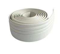 Autocollants muraux en mousse PVC, 2 pièces, 2m x 80mm, auto-adhésifs imperméables, for plinthes de sol, modélisation bordure fond télévision, décoration maison DIY(Beige)
