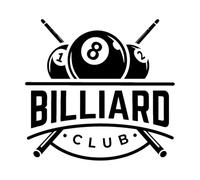 Autocollants muraux en PVC avec icône de club de billard, boules de divertissement, 72x111,5cm, peinture murale artistique extra large, noir
