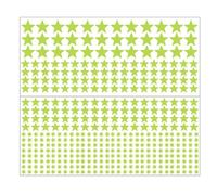 Autocollants muraux étoiles, autocollants avec étoiles pour plafond, autocollant mural pour plafond en étoile avec 2 feuilles, interrupteur autocollant adhésif qui brille dans le noir pour sol, cadre