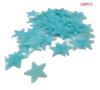 Autocollants Muraux Étoiles Fluorescentes Pour Chambre D'Enfants, 100 Pièces/Sac, Sparadrap D'Art Lumineux Pour Chambre D'Enfant, Adolescent, Chambre De Bébé, Pépinière, Diy Bricolage