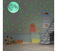 Autocollants Muraux Fluorescents Étoile Et Lune, 435 Pièces, Stickers Lumineux Pour Chambres D'Enfants, Ciel Étoilé, Diy Bricolage